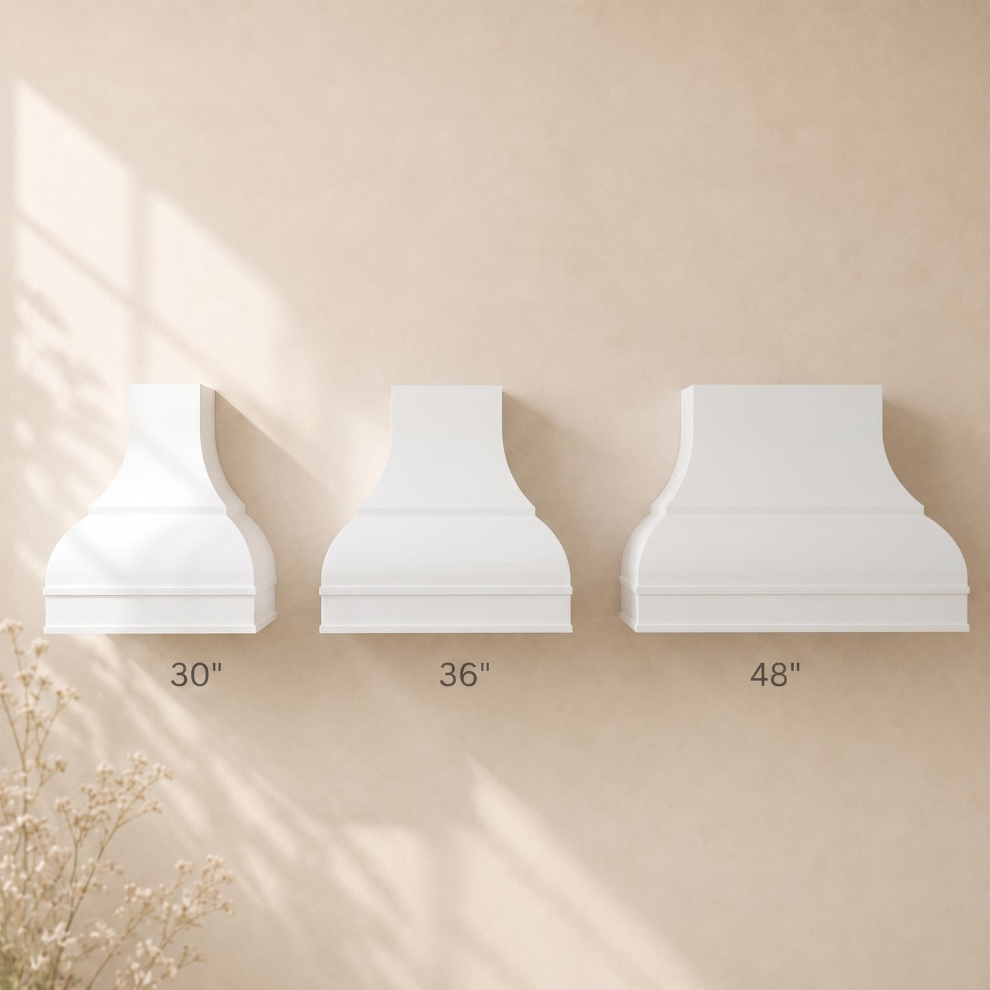 Meridian Double-Bell Wood Range Hood