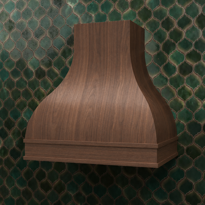 Cascade Double-Bell Wood Range Hood