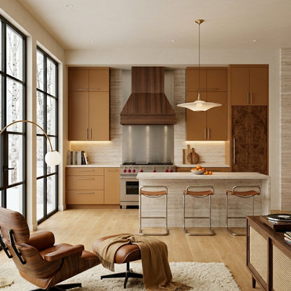 Facet Modern Wood Range Hood