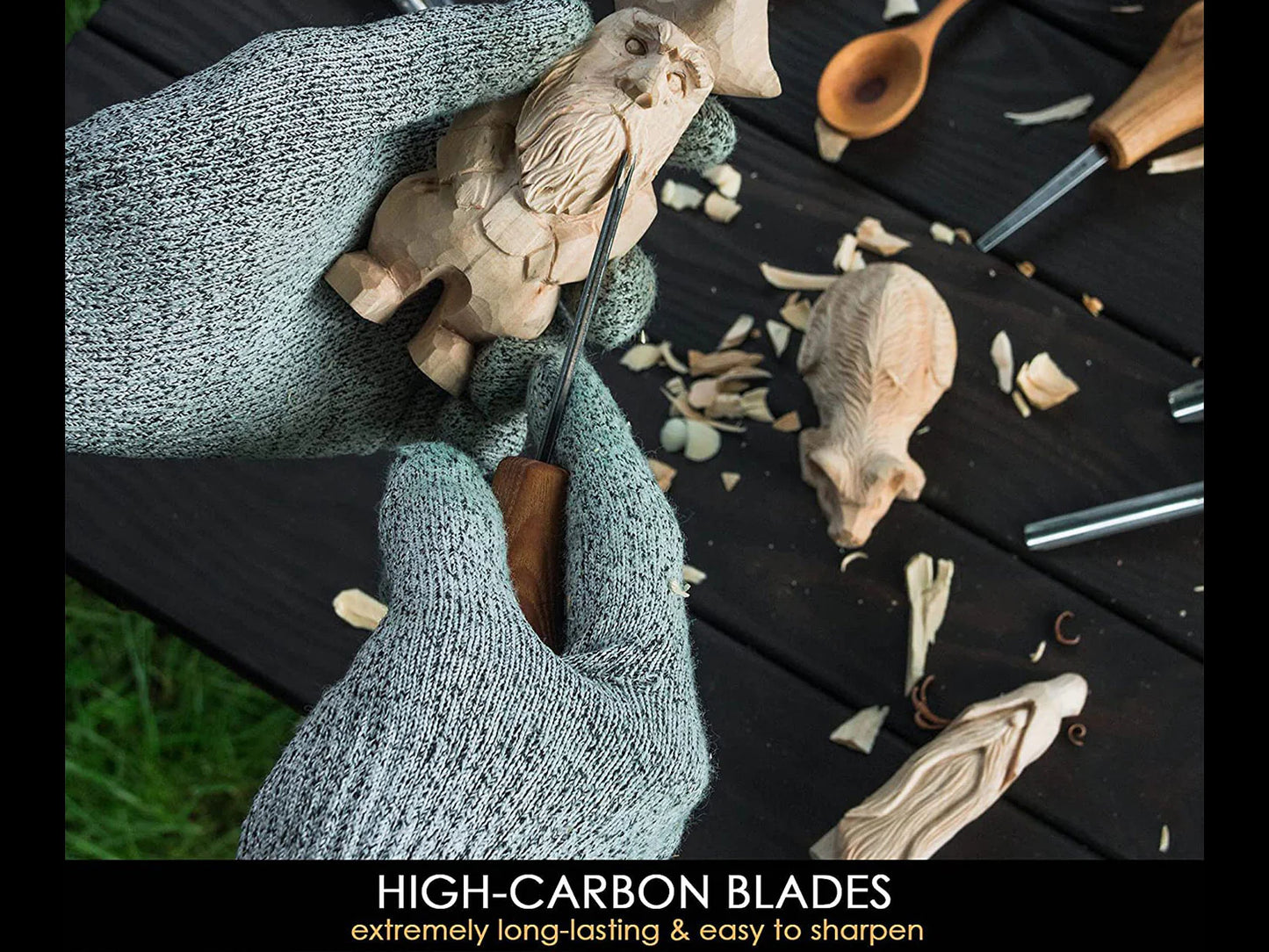 SC05 - Woodcarving Set With Palm Chisels