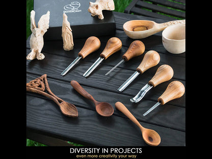 SC05 - Woodcarving Set With Palm Chisels