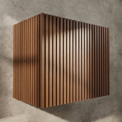 Block Fluted Hardwood Range Hood