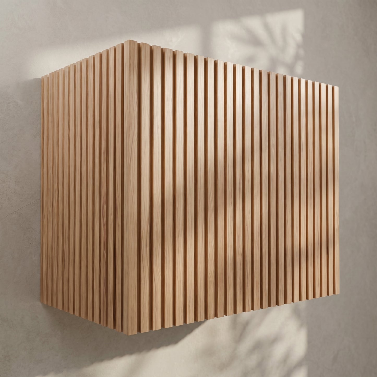 Block Fluted Hardwood Range Hood