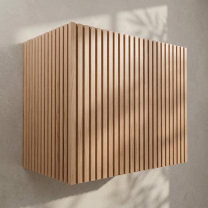 Block Fluted Hardwood Range Hood