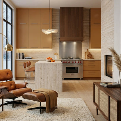 Block Wood Range Hood