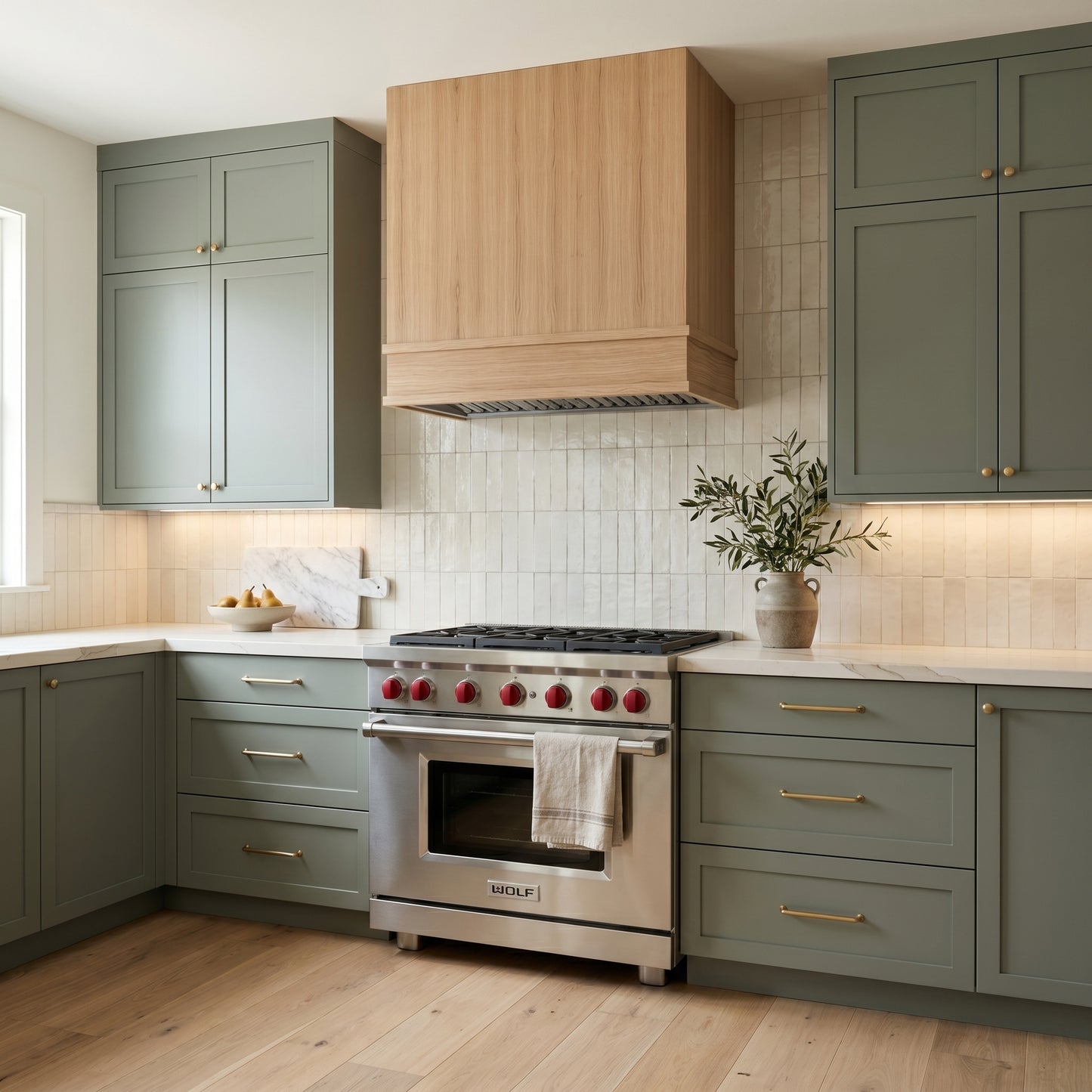 Block Wood Range Hood