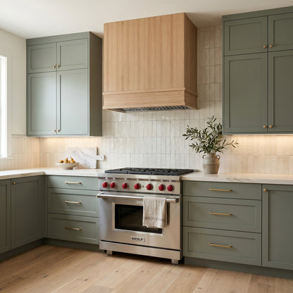 Block Wood Range Hood