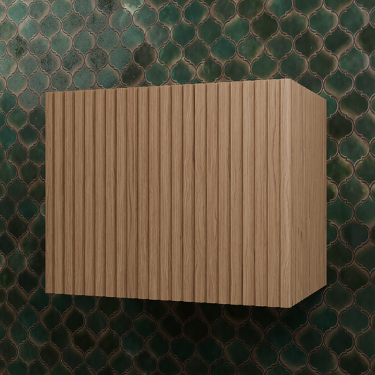 Block Fluted Hardwood Range Hood