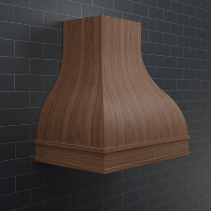Cascade Double-Bell Wood Range Hood