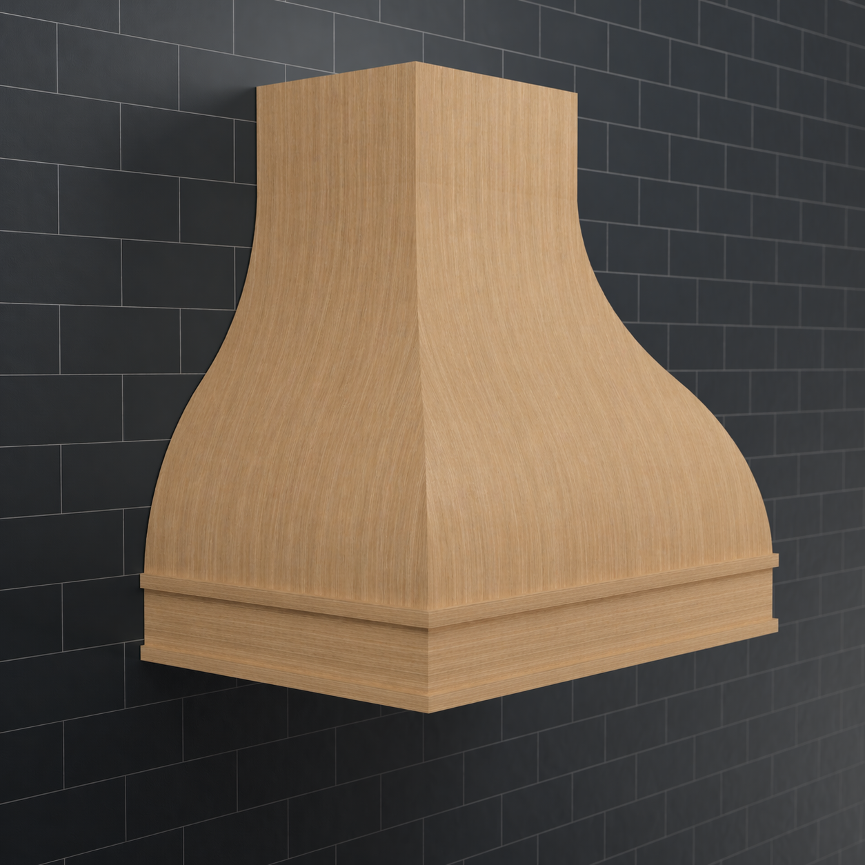 Cascade Double-Bell Wood Range Hood