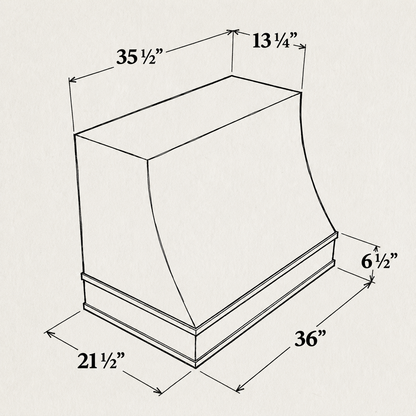 Cove Wood Range Hood