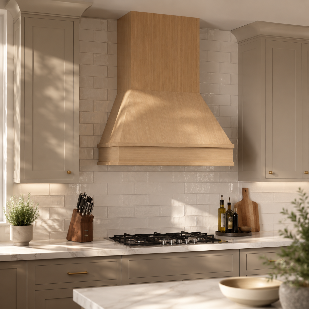 Facet Modern Wood Range Hood
