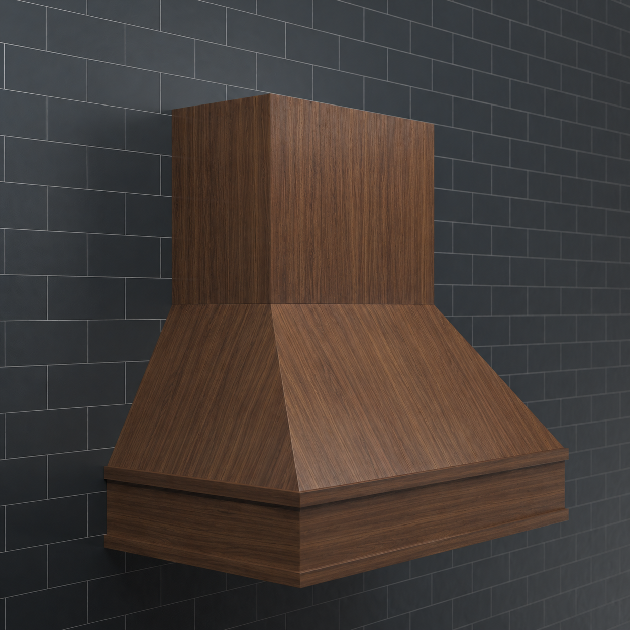 Facet Modern Wood Range Hood