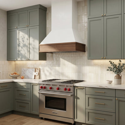 Facet Modern Wood Range Hood
