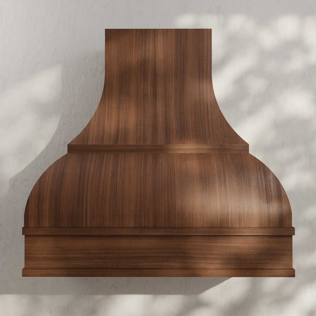 Meridian Double-Bell Wood Range Hood