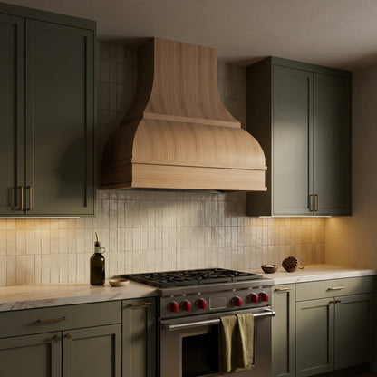 Meridian Double-Bell Wood Range Hood