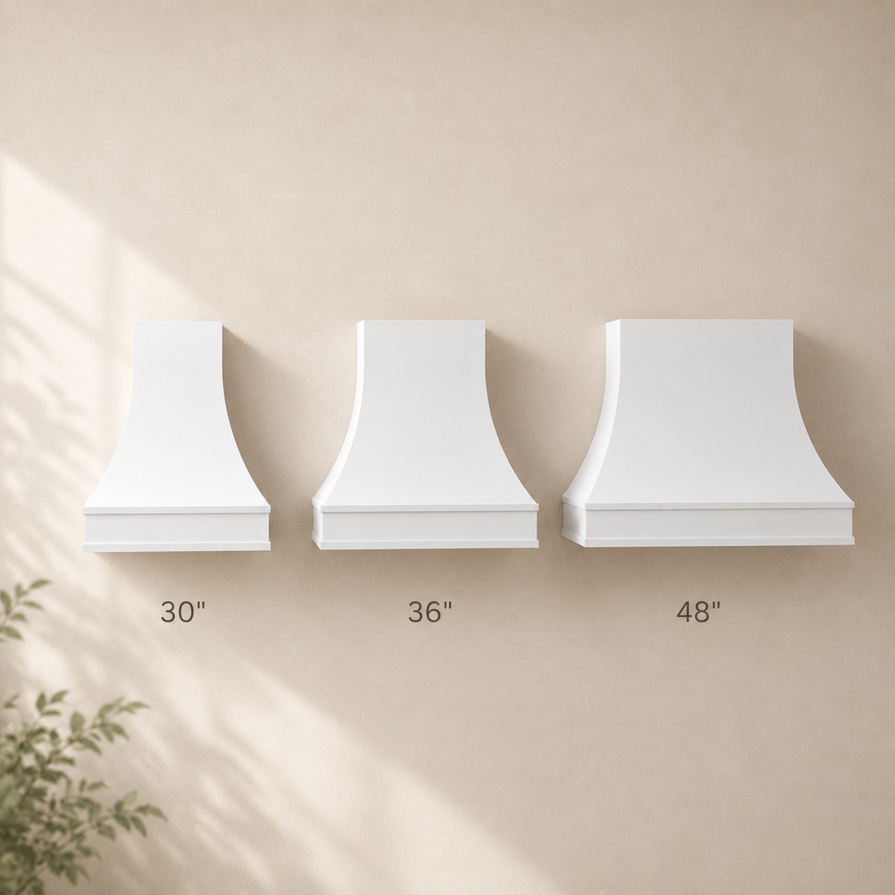 Sweep Double Cove Wood Range Hood